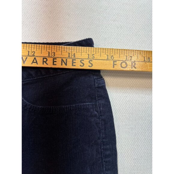 Talbots Women's Straight Leg Corduroy Curvy Jeans Stretch Size 8 Blue Mid Wash - Picture 9 of 12